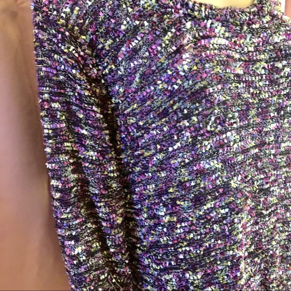 Multi color popcorn knit tunic sweater - Picture 3 of 5